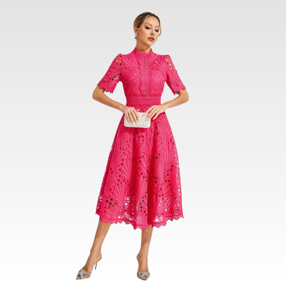 Luxe Lace Midi Dress