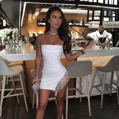 Luxe Diamante Mini Dress