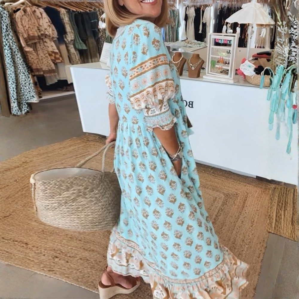 Sunny Printed Midi Dress