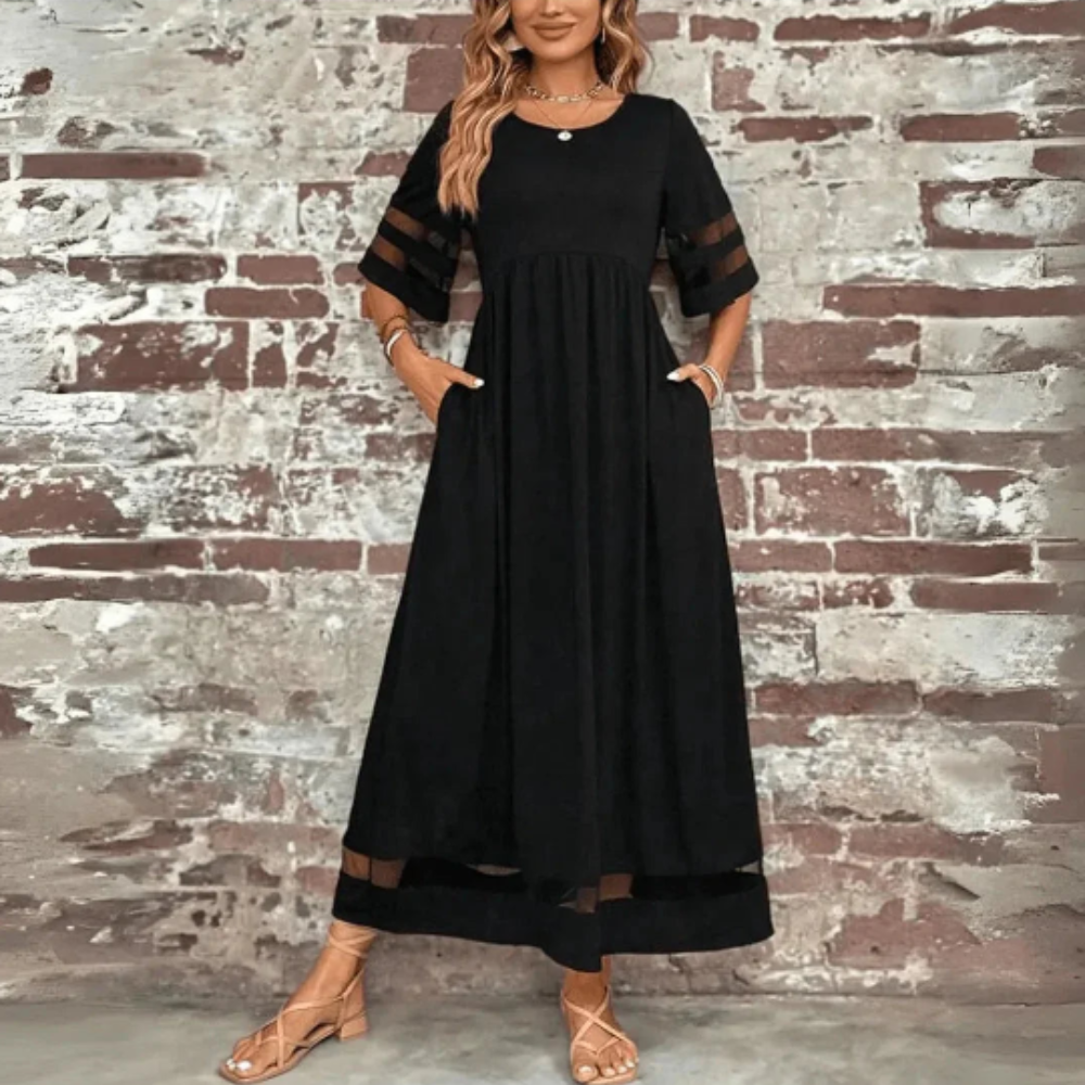 Graceful Empire Midi Dress