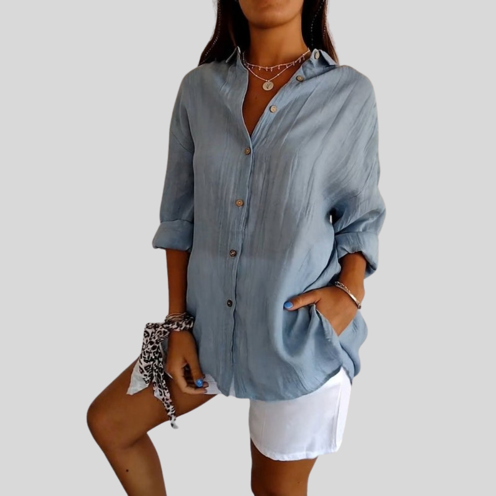 Textured Button Up Shirt