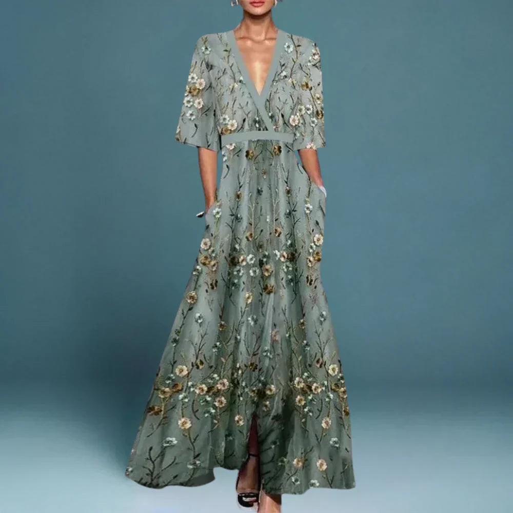 Romantic Floral Maxi Dress