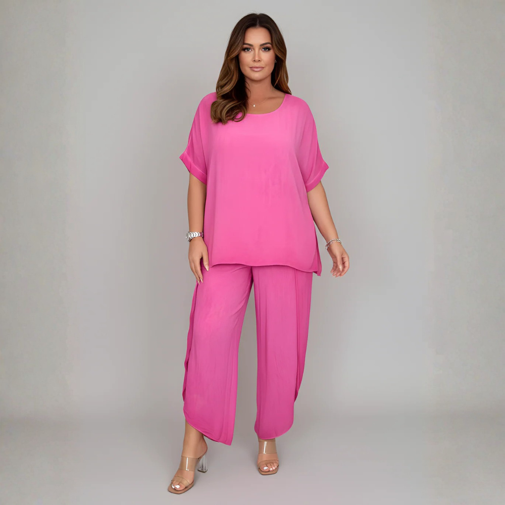Flowing Linen Tunic Set