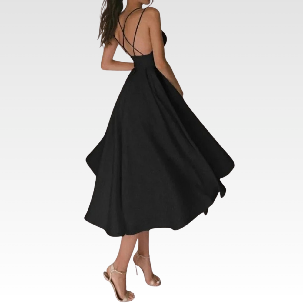 Graceful Strappy Midi Dress