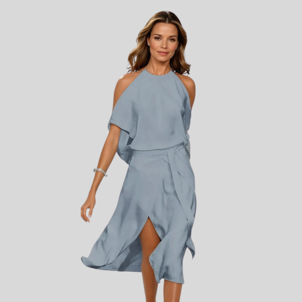 Sleek Midi Dress Cutout