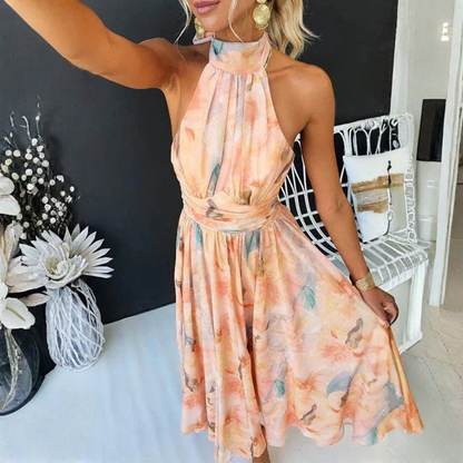 Vibrant Watercolour Maxi Dress