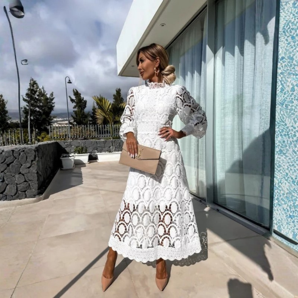 Romantic Lace Midi Dress