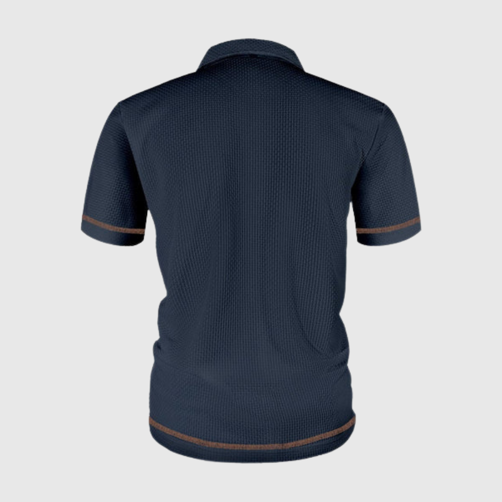 Modern Textured Airy Polo Shirt