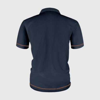 Modern Textured Airy Polo Shirt