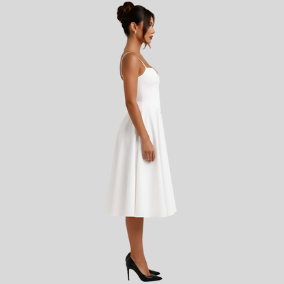 Sleek Bustier Midi Dress