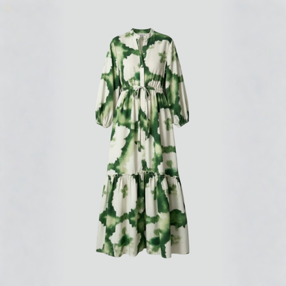 Graceful V Neck Maxi Dress