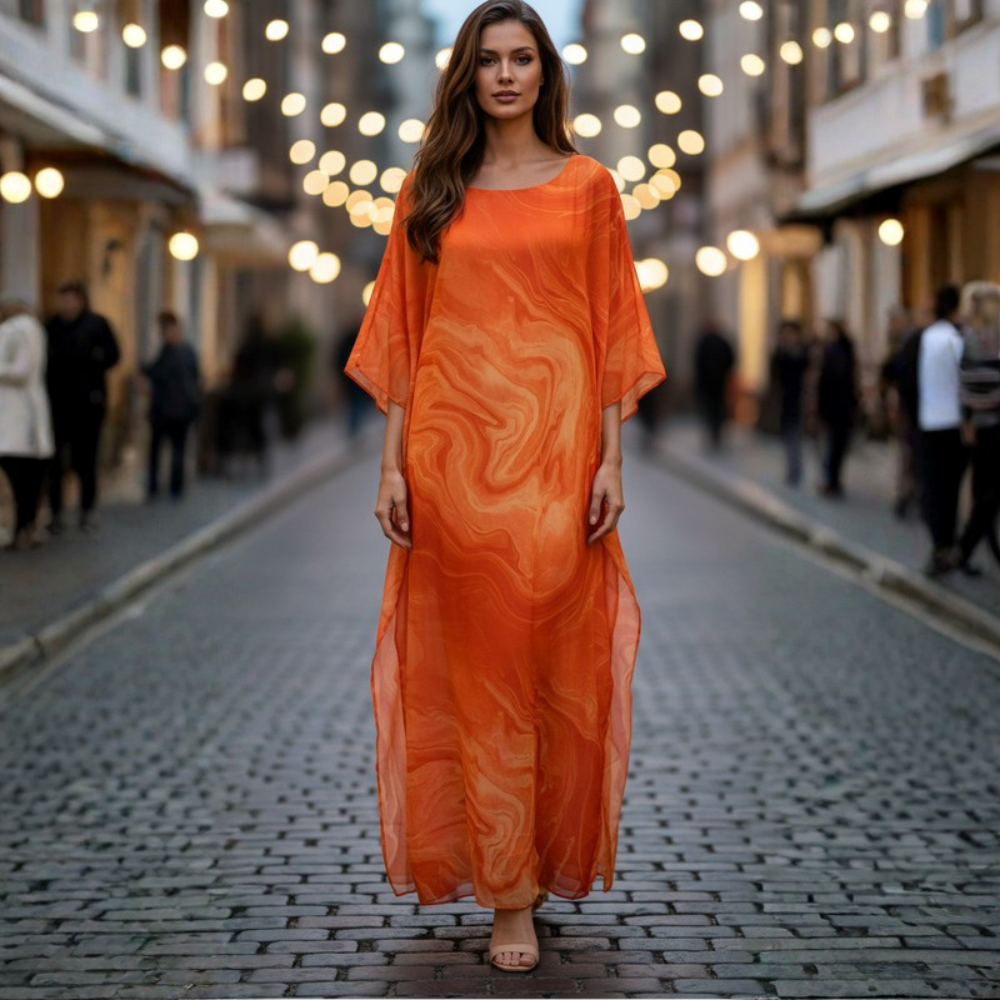Graceful Chiffon Evening Maxi Dress