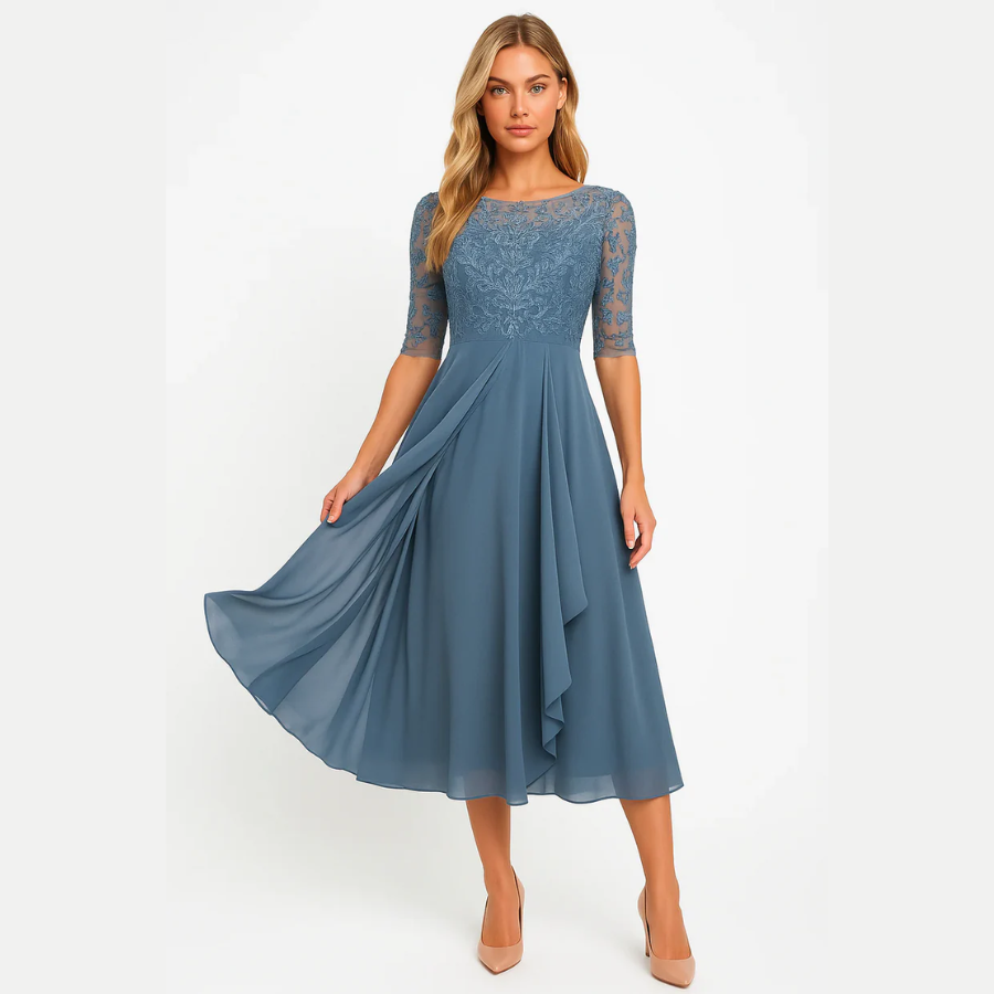 Effortless Evening Dress High Waist