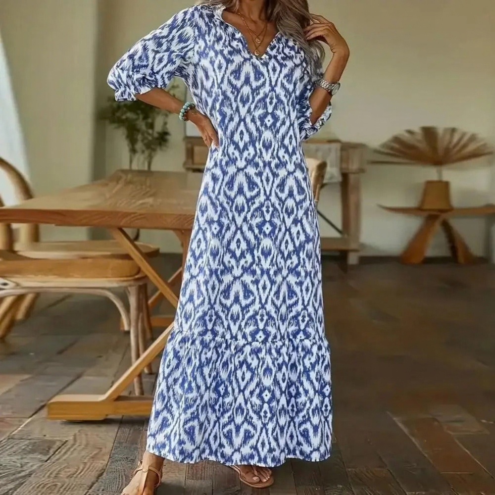 Graceful Maxi Dress Open Back