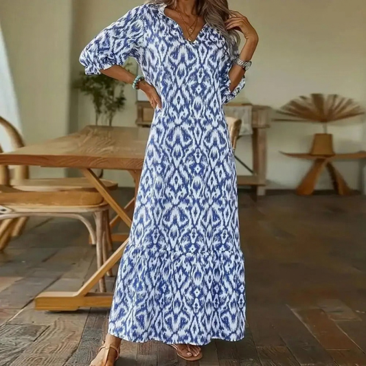 Graceful Maxi Dress Open Back