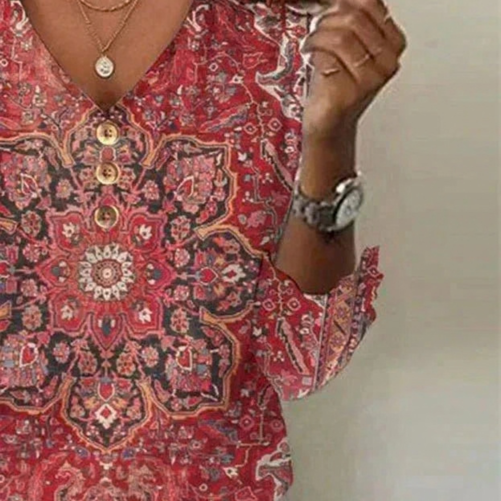 Bohemian Blouse V Neck