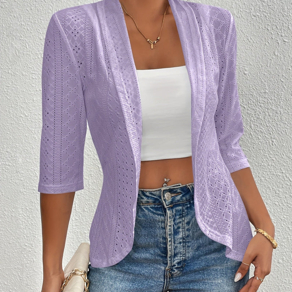 Graceful Kimono Drape Blazer