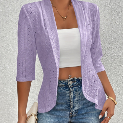Graceful Kimono Drape Blazer