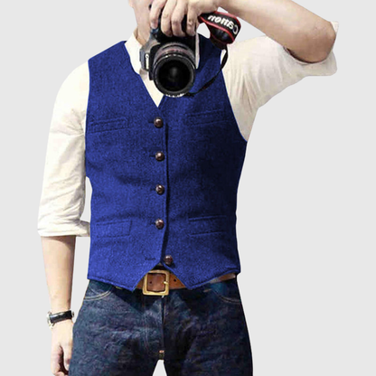 Slim Fit Button Front Waistcoat