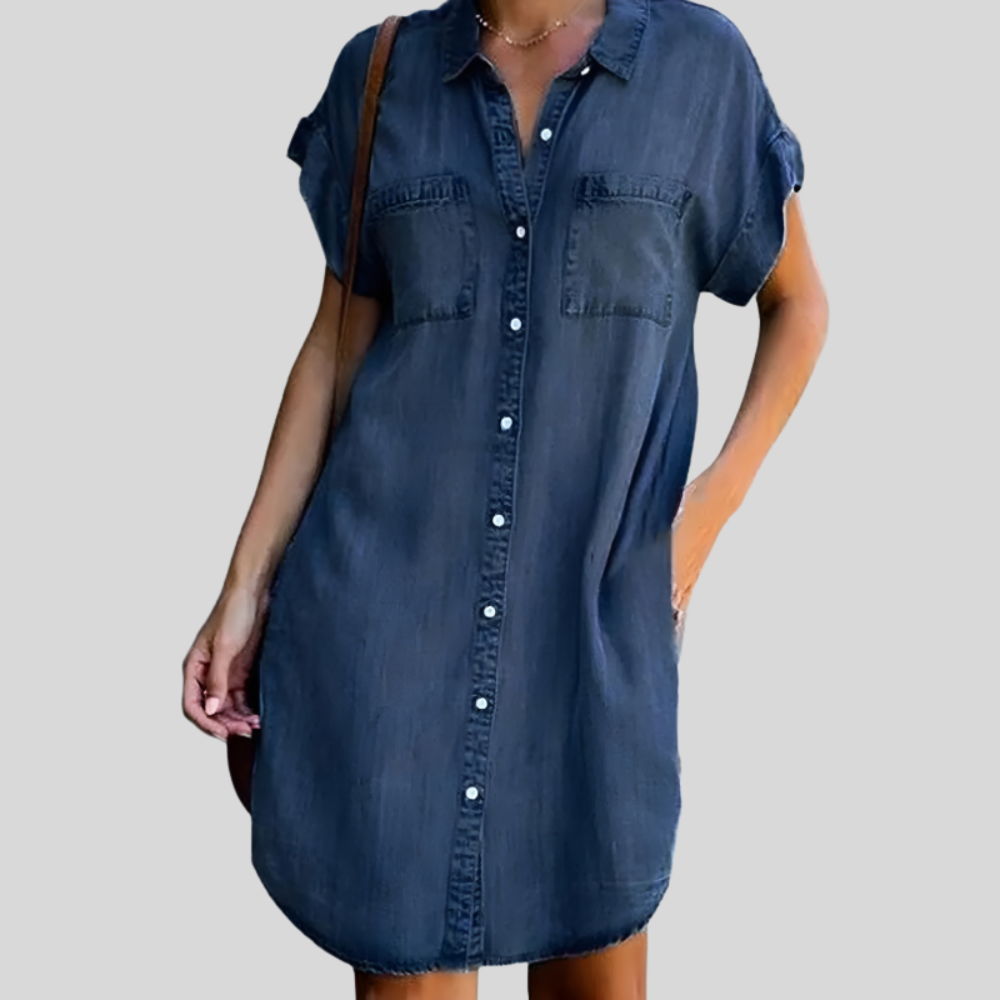 Classic Denim Shirt Dress