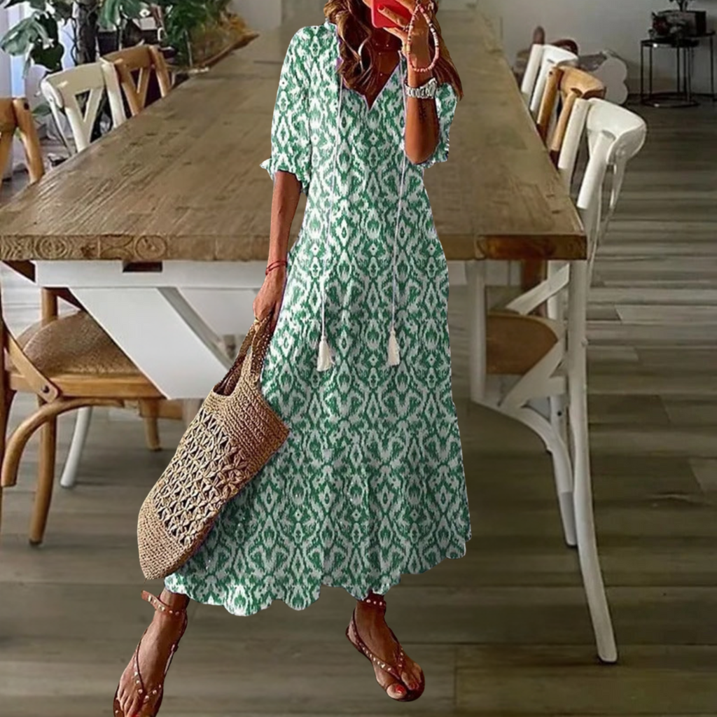 Boho Flowing Maxi Dress