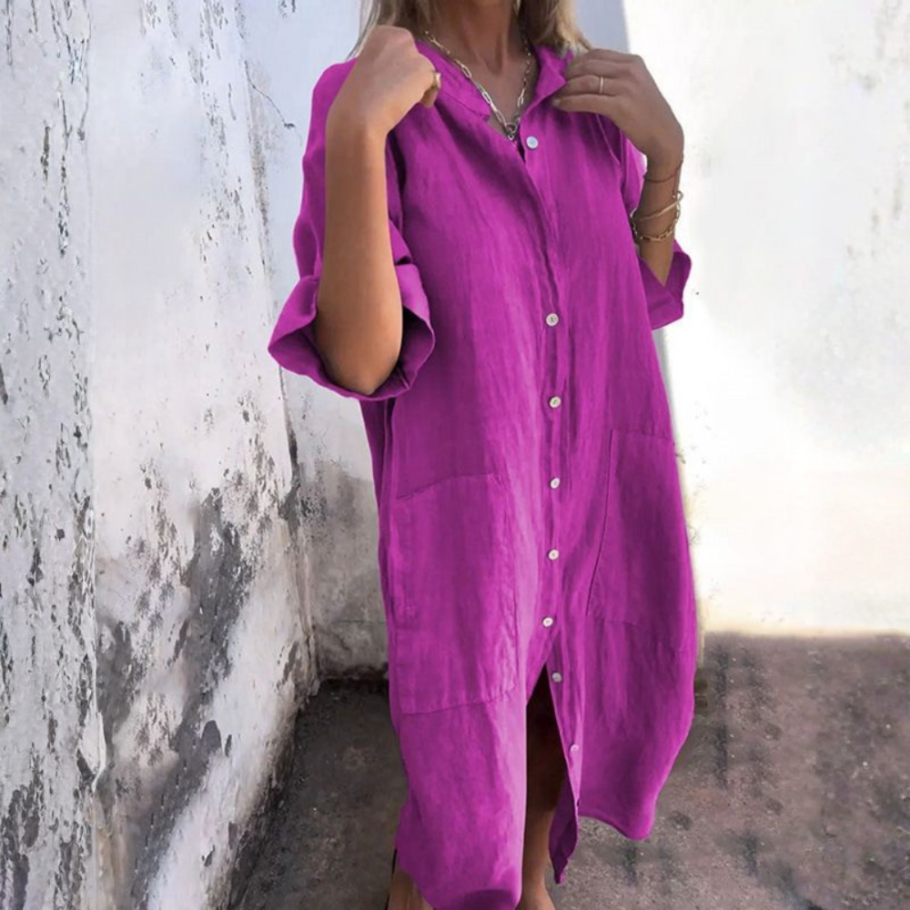 Boho Relaxed Midi Dress