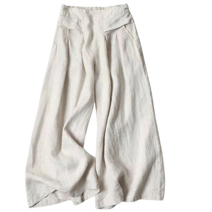 Airy Linen Wide Leg Pants