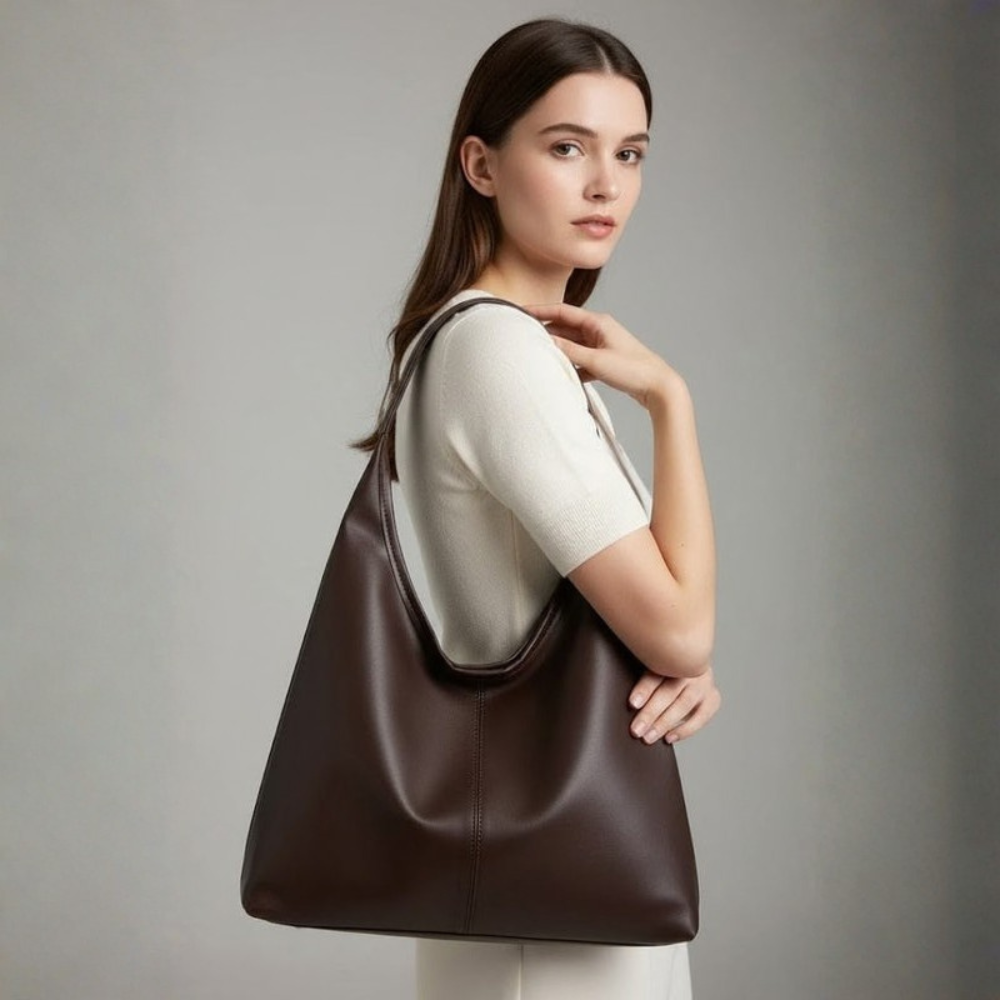 Spacious Zip Closure Tote Bag