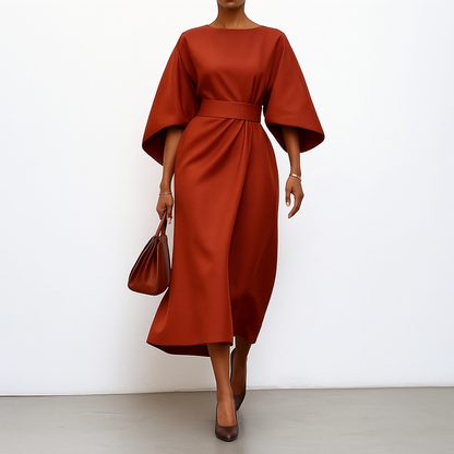 Silky Batwing Maxi Dress