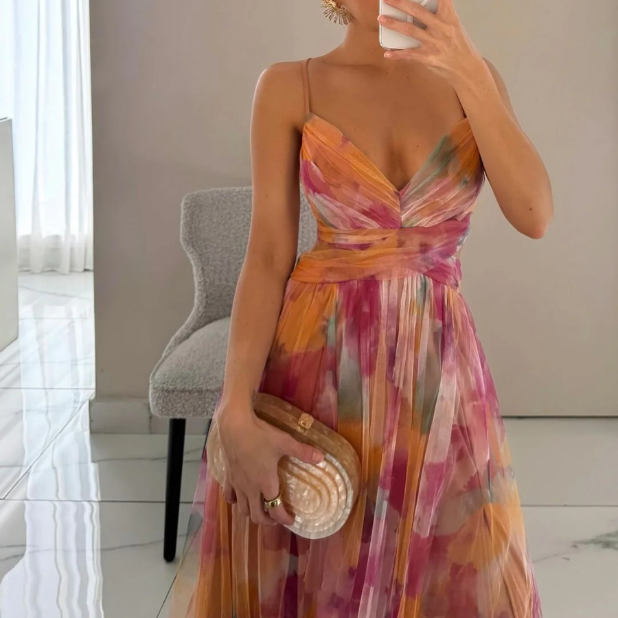 Radiant Floral Maxi Dress