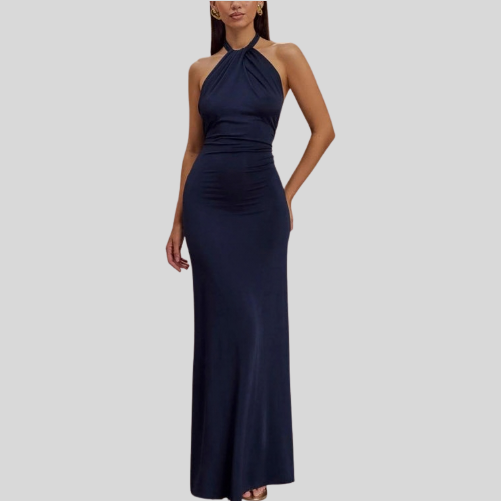 Graceful Maxi Dress High Neck