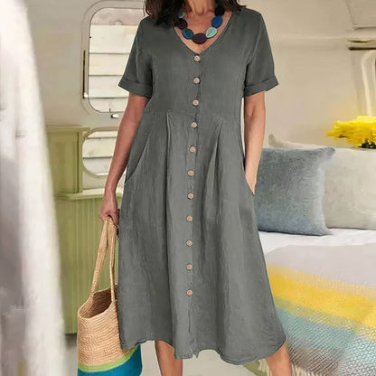Airy Linen Summer Dress