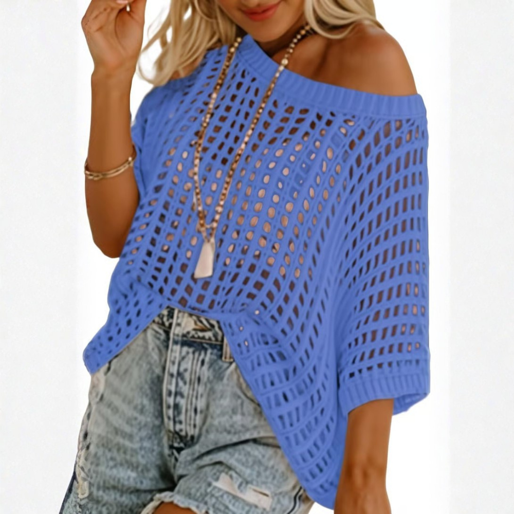Breezy Knit Top Scoop Neck