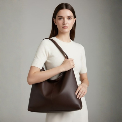 Spacious Zip Closure Tote Bag