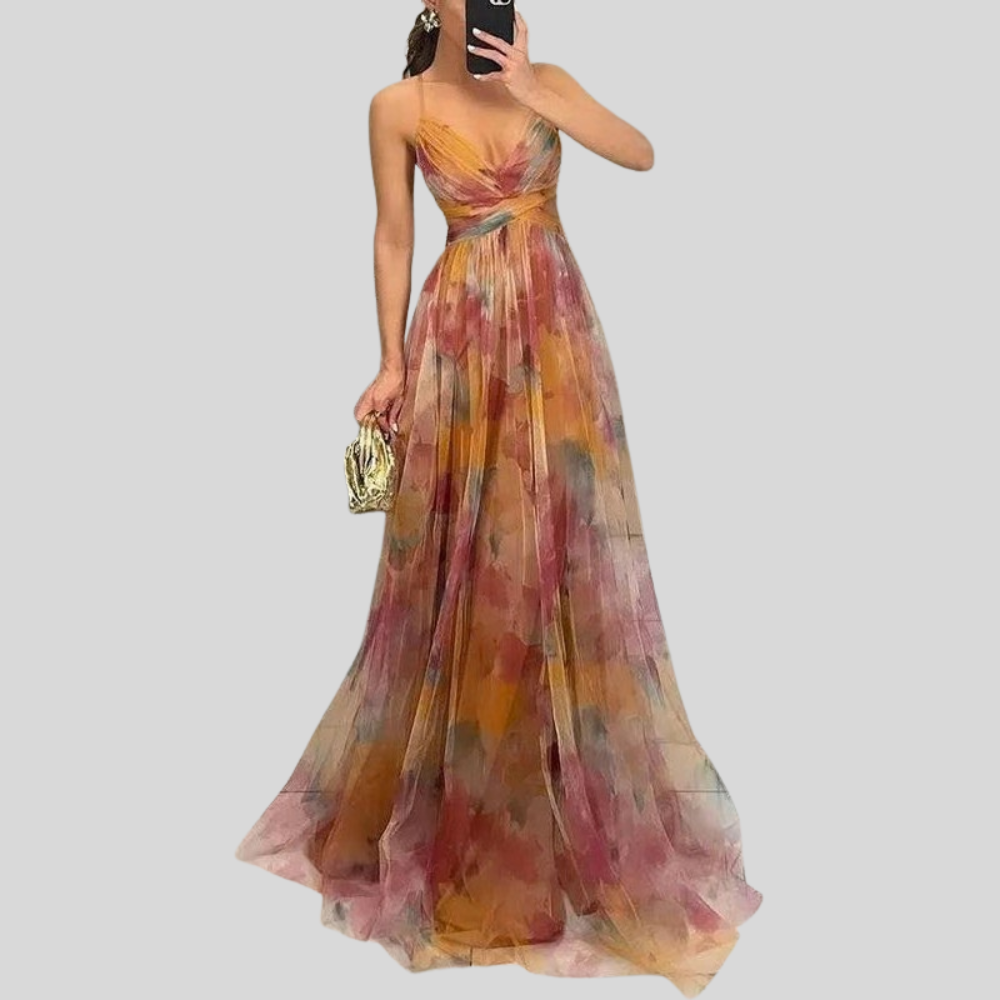 Airy Floral Maxi Dress