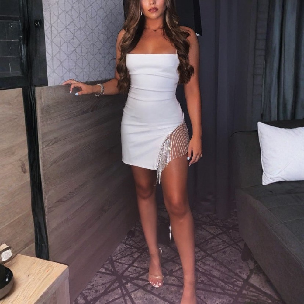 Luxe Diamante Mini Dress