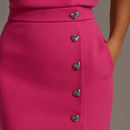 Chic Midi Dress Side Slit
