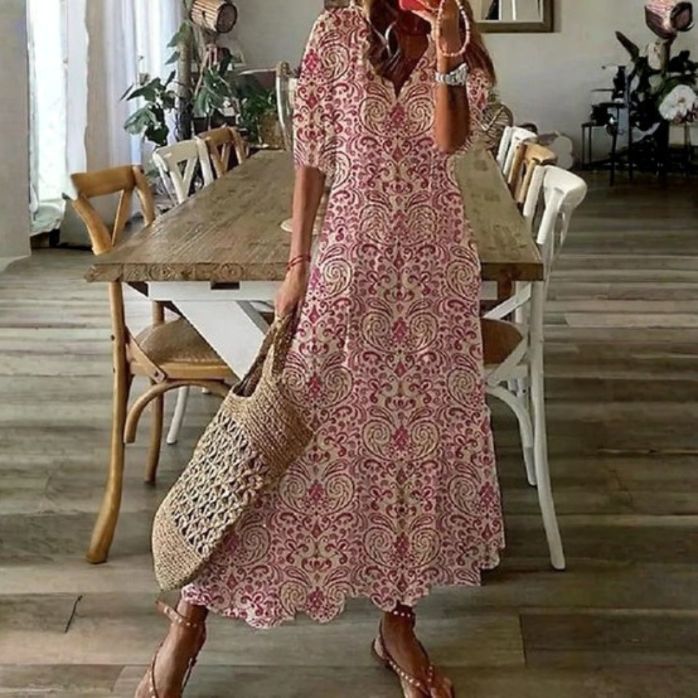 Boho Tassel Maxi Dress