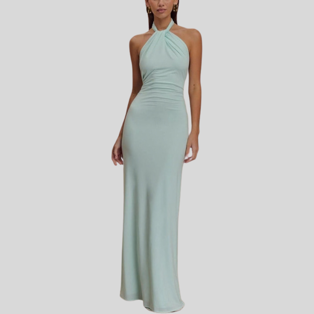 Graceful Maxi Dress High Neck