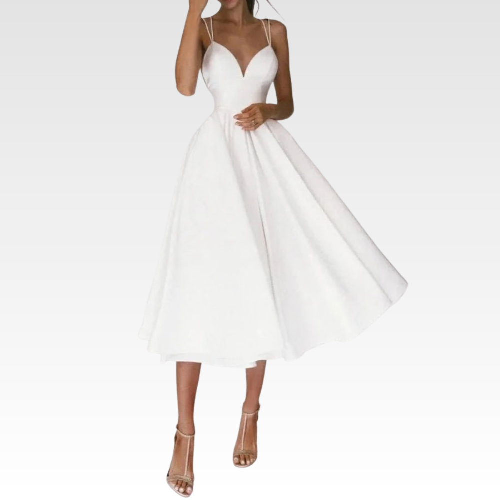 Graceful Strappy Midi Dress