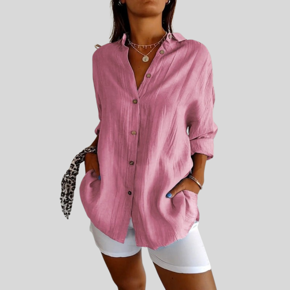 Textured Button Up Shirt