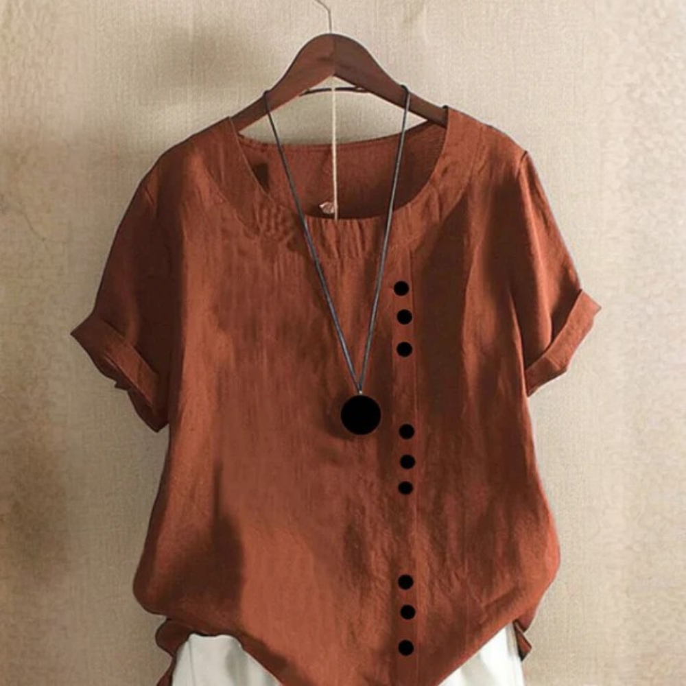 Effortless Blouse Scoop Neck