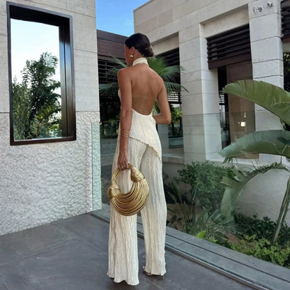 Flowing Pleated Two Piece Set