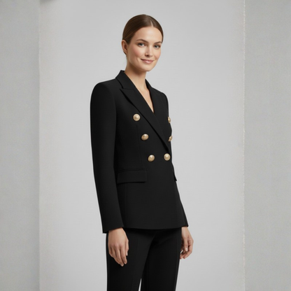 Polished Blazer Notch Collar