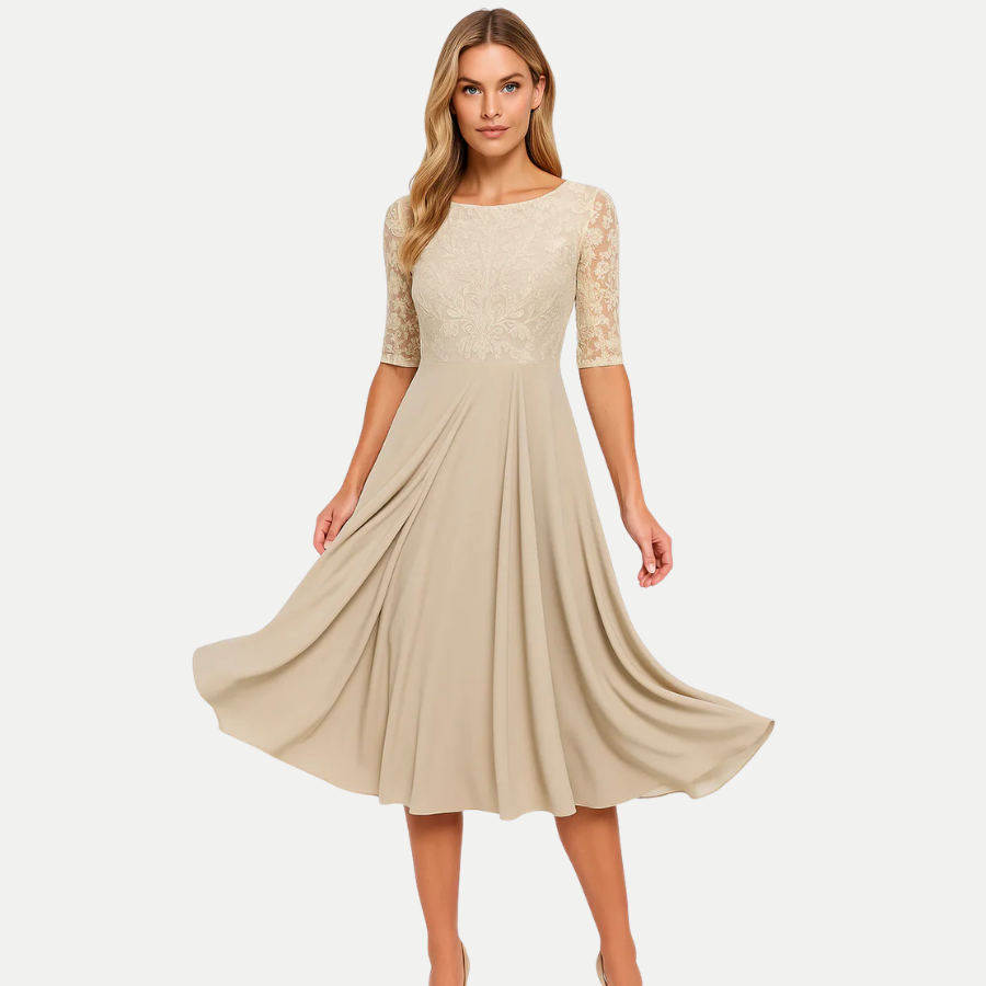 Effortless Evening Dress High Waist