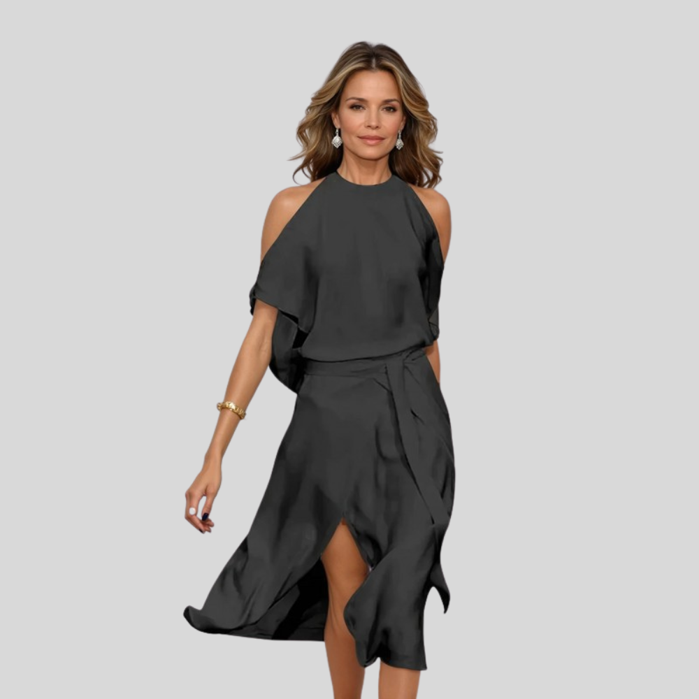 Sleek Midi Dress Cutout