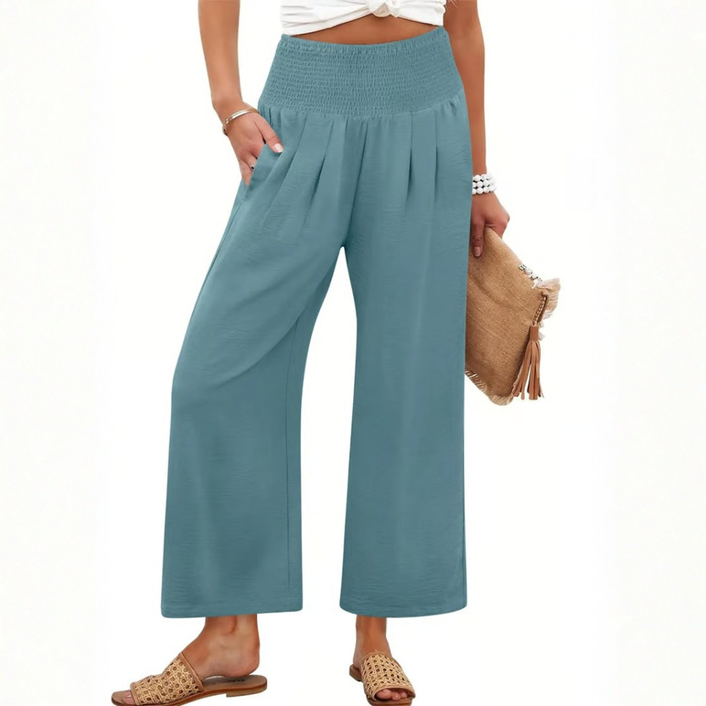 Effortless Smocked Palazzo Pants