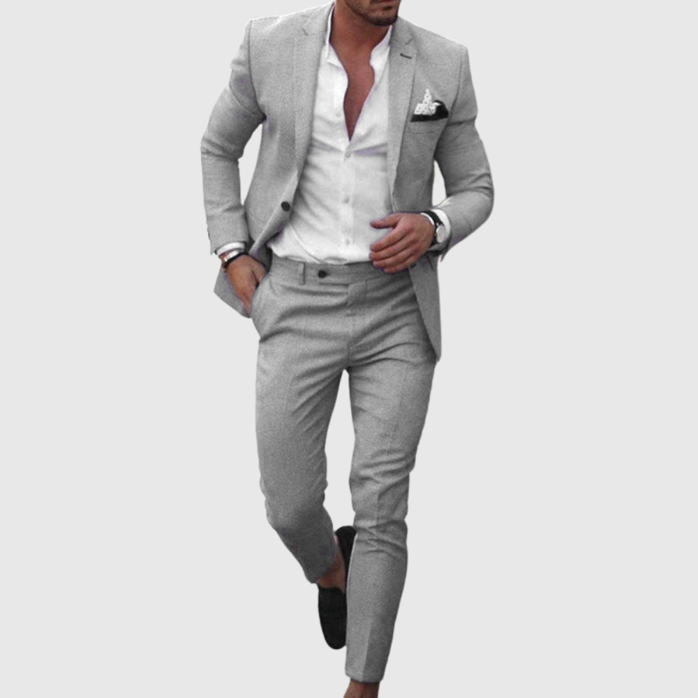 Slim Fit Two Piece Summer Suit
