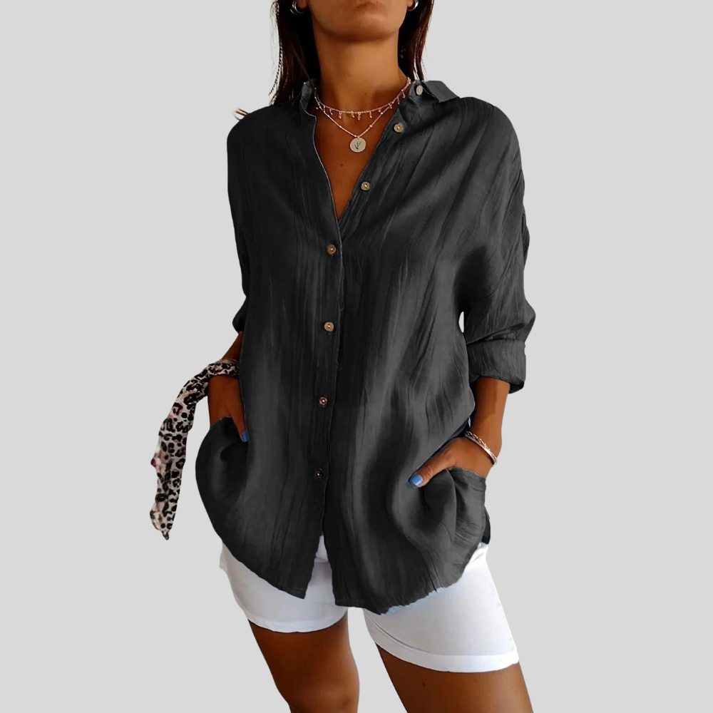 Textured Button Up Shirt