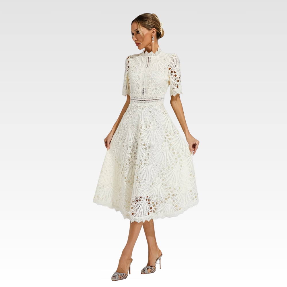 Luxe Lace Midi Dress